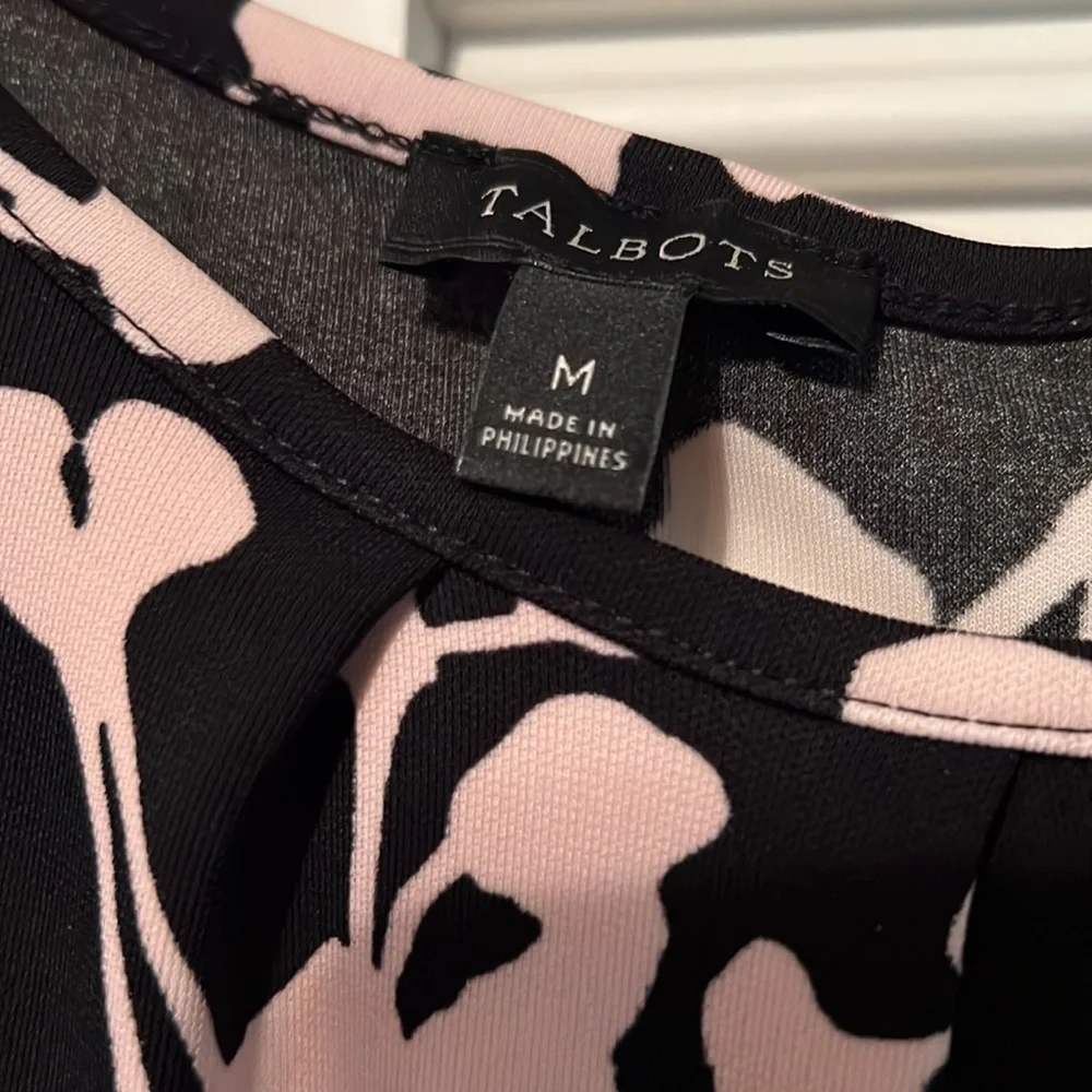 TALBOTS Floral Tie Sleeve Dress - Picture 5 of 8